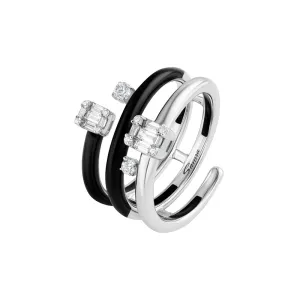 Sukar Ring Black Ceramic Enamel