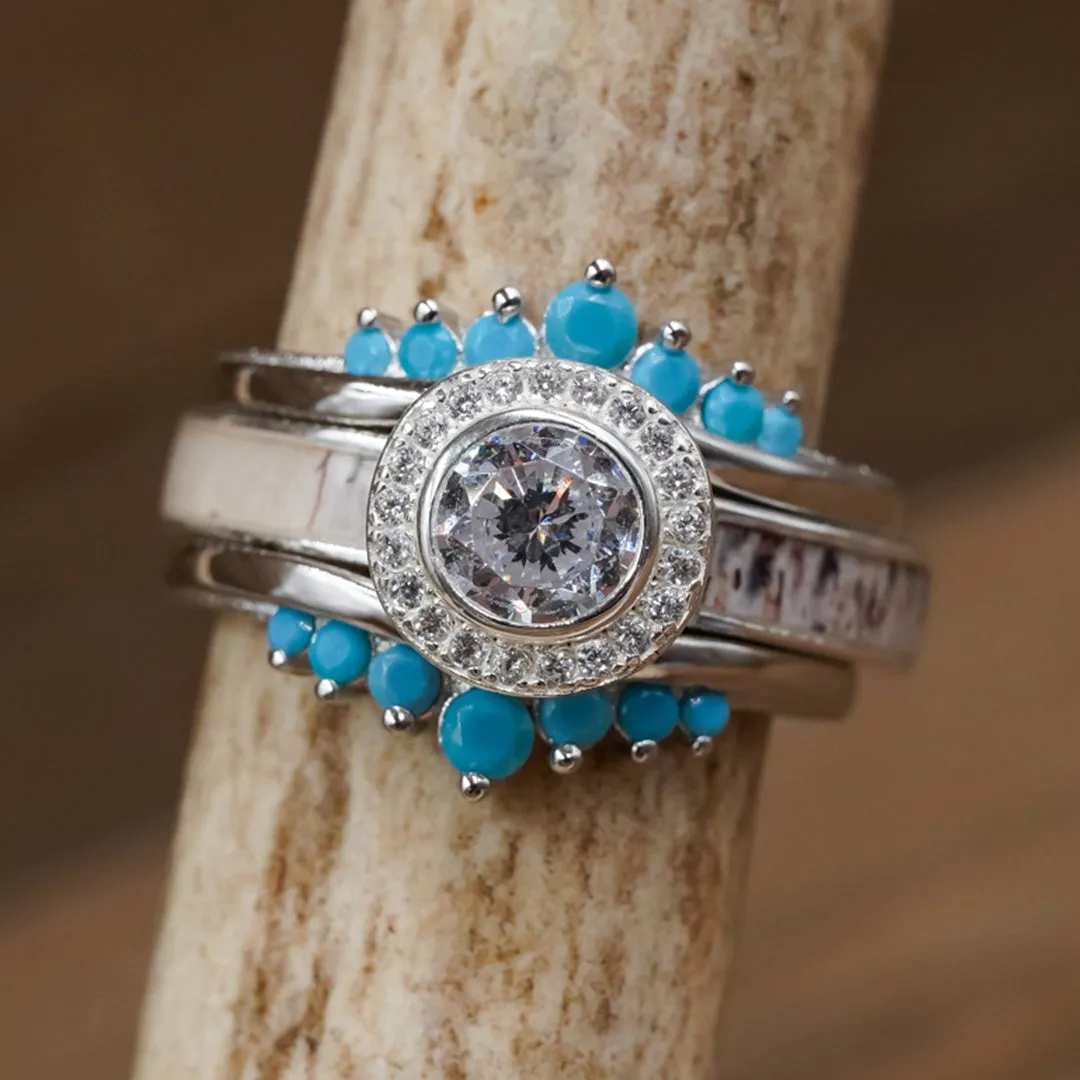 The Turquoise Wishbone Stacker Set