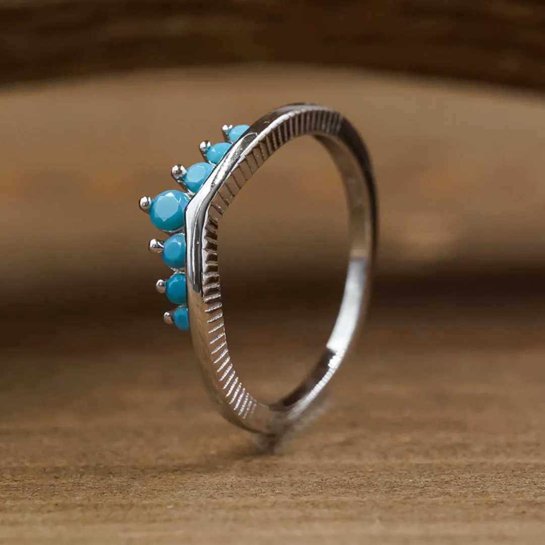 The Turquoise Wishbone Stacker Set