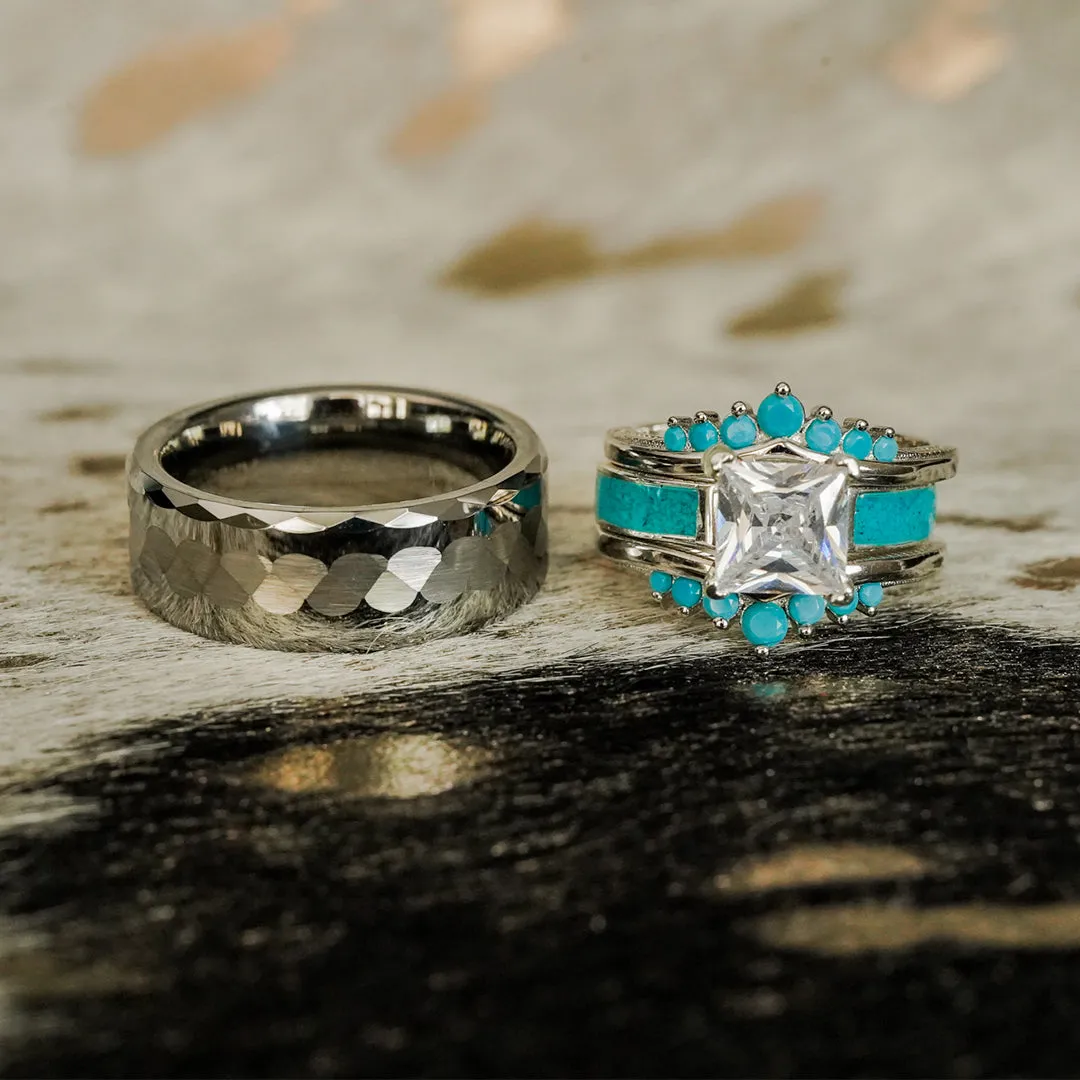 The Turquoise Wishbone Stacker Set