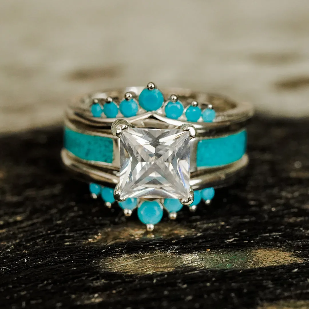 The Turquoise Wishbone Stacker Set