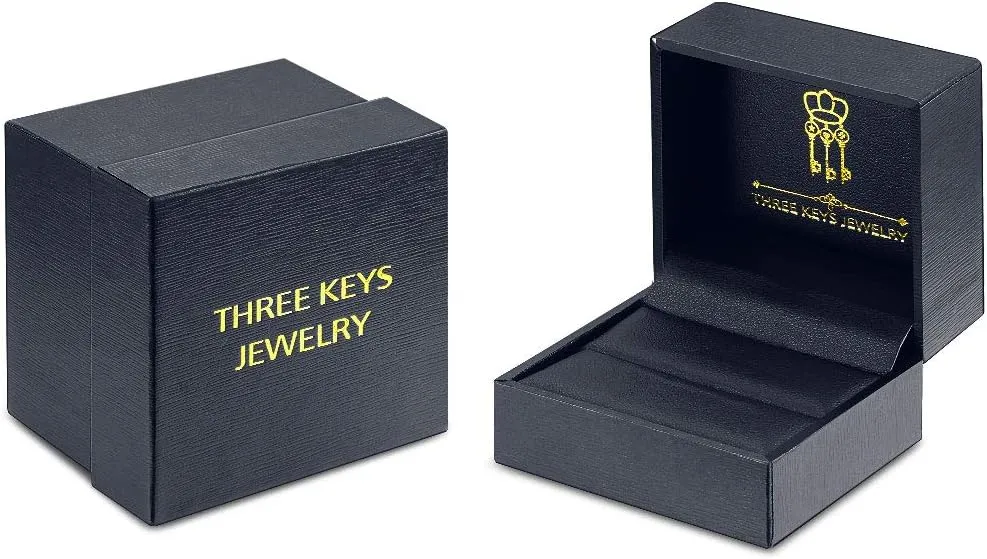 THREE KEYS JEWELRY 4mm 6mm 8mm Black Tungsten Wedding Ring Domed with Real Koa Wood Inlay