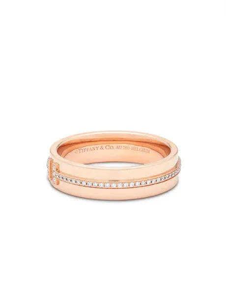 Tiffany & Co. T Diamond Rose Gold Ring Model Number: 60151041