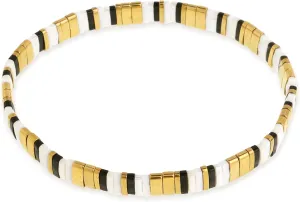 Tila Beaded Stretch Strand Bracelets for Women, Cute Boho Stackable Handmade Colorful Mixed Flat Square Beads Elastic Beach Surfer Bracelet Trendy Jewelry Friend Gift