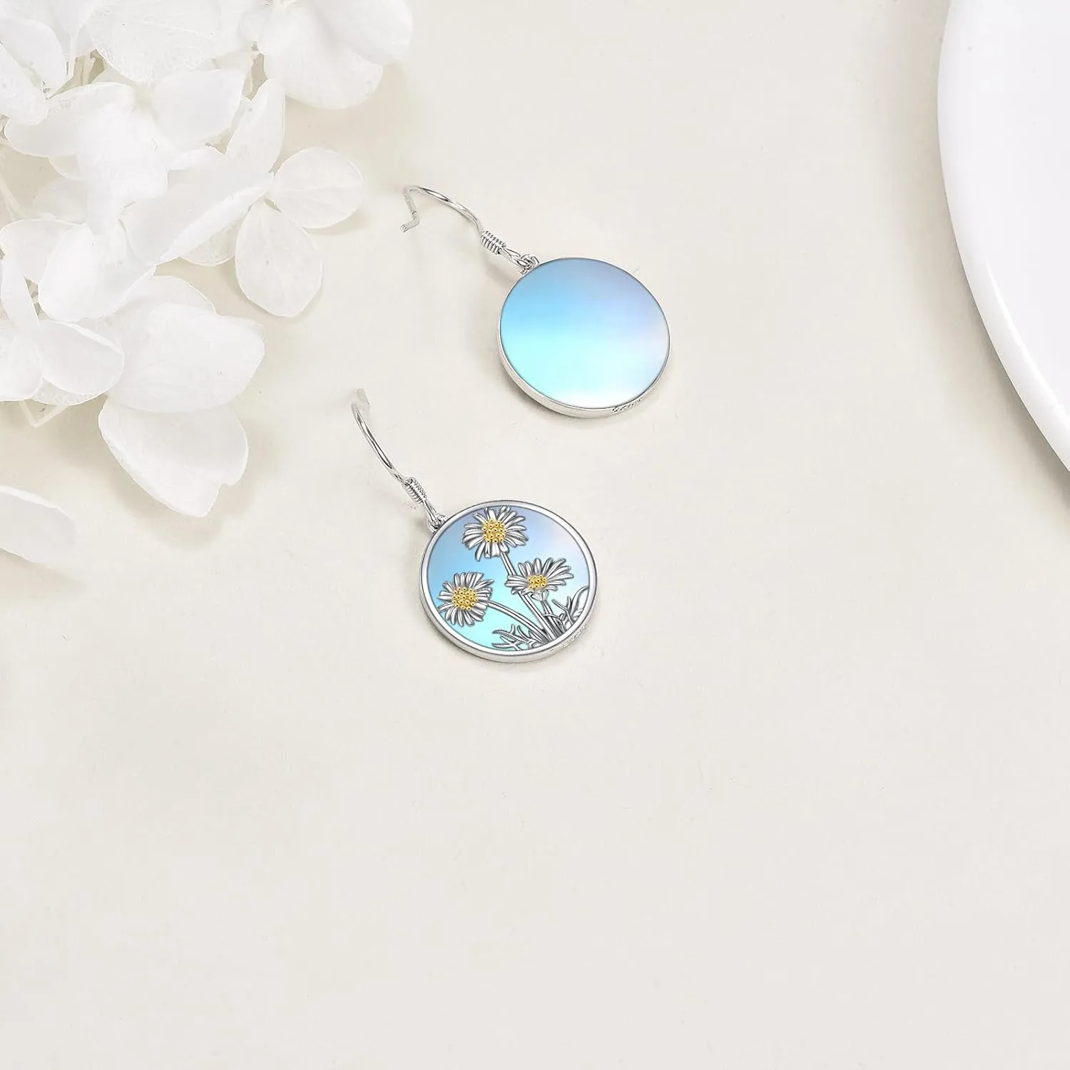 Tree of Life/Hummingbird/Daisy/Butterfly/Lotus Earrings 925 Sterling Silver Filigree Flower Dangle Earrings Jewelry Gift for Women