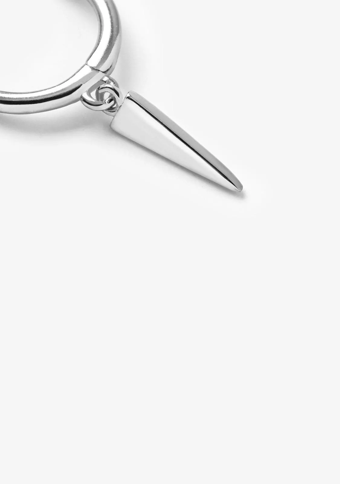 Tribal Hoop Piercing Silver