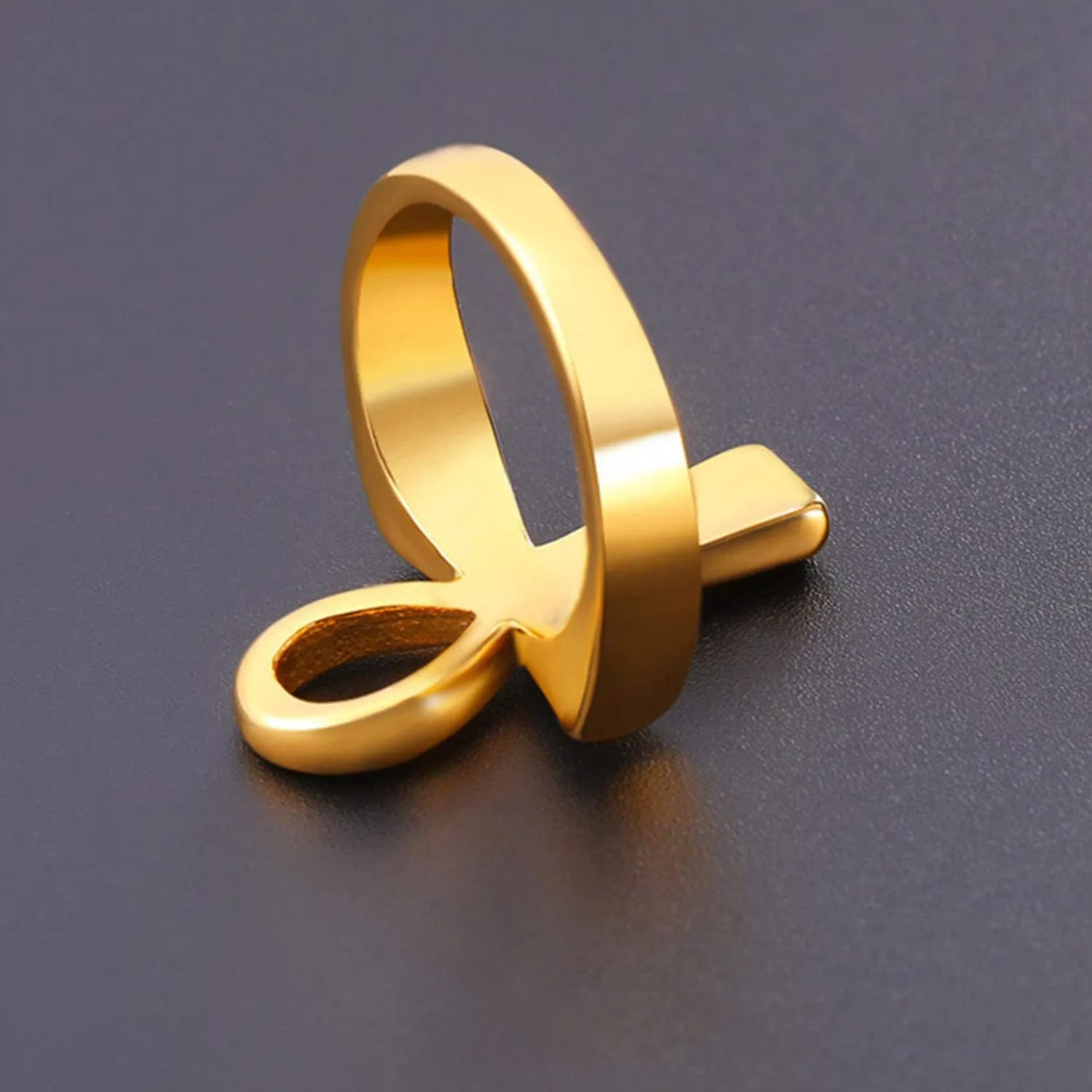 U7 Jewelry Ankh Rings Ancient Egyptian Eye of Ra Horus Ring Stainless Steel/Gold Plated/Black Color Egypt Symbol Rings for Men Women
