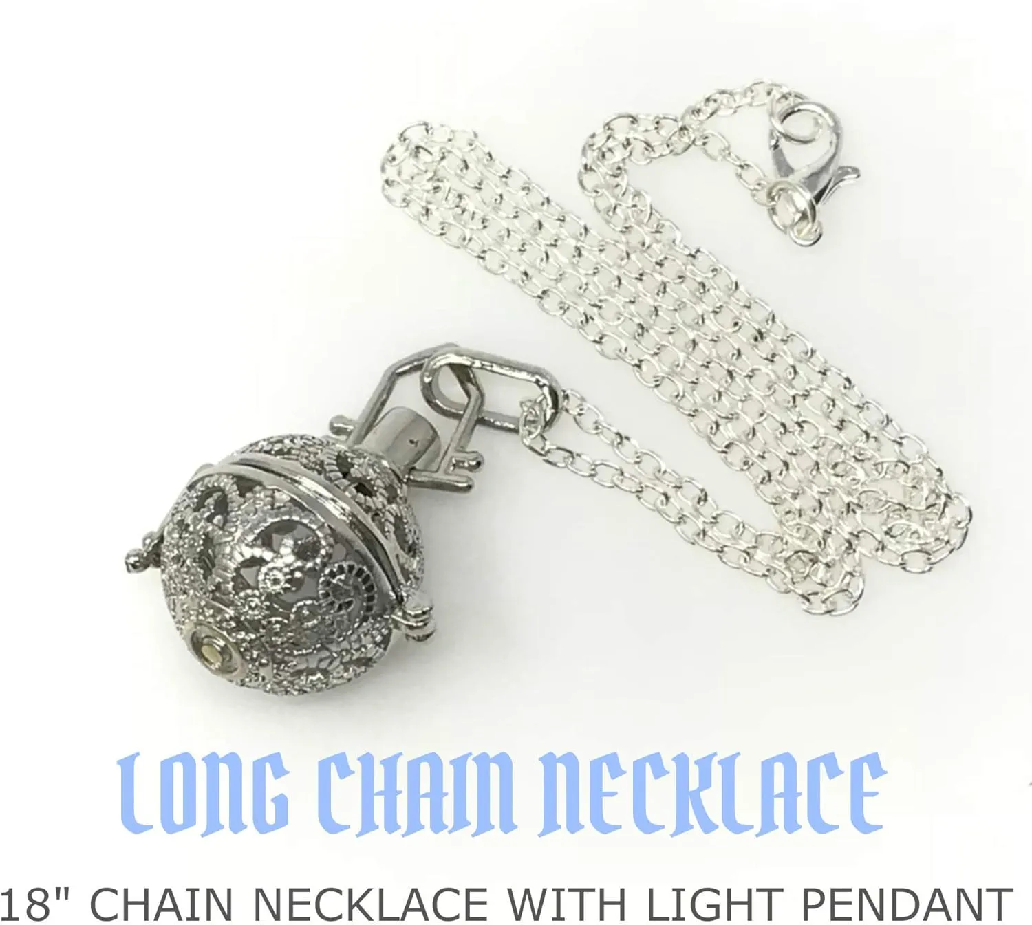 UMBRELLALABORATORY Steampunk FIRE Necklace - Pendant Glow Locket - Great Gifts for women, Mother, Father, cute magical Jewelry