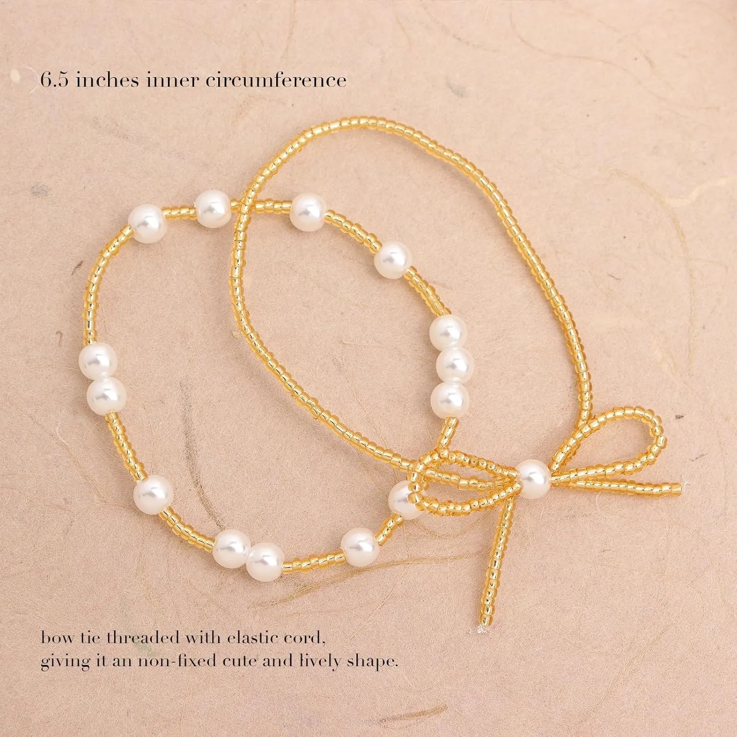 Valentines Day Gold Beaded Initial Friendship Stretch Bracelets for Women Trendy Boho White Cross Heart Letter Name Stackable Beads