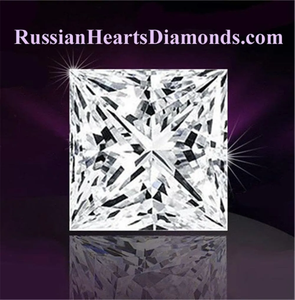Venetia 3-Stones Supreme Top Grade Realistic Princess Cut Simulated Diamond Ring 925 Silver Platinum Plated cz cubic zirconia