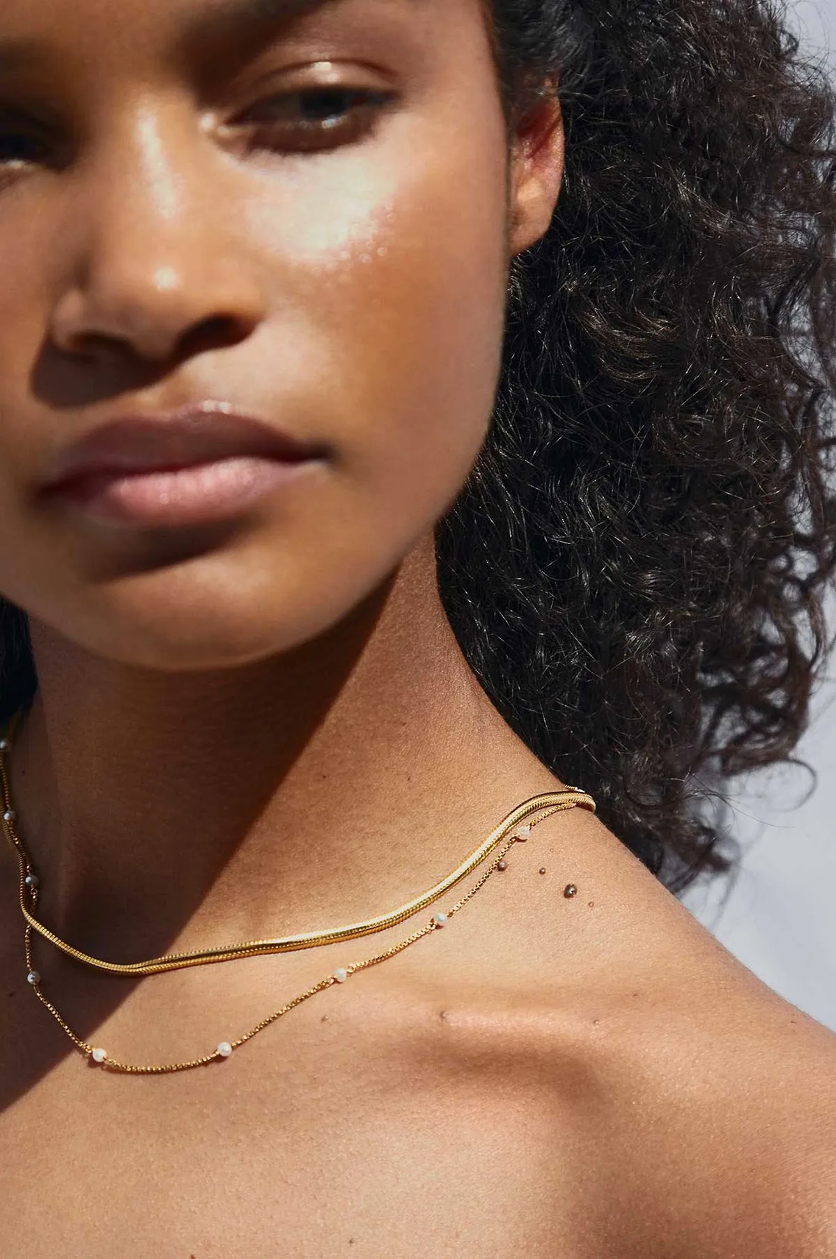 Venus Extra Slim Necklace Pearl