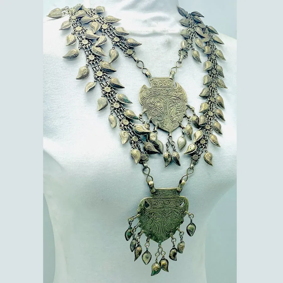 Vintage Bohemian Two Layered Bib Necklace