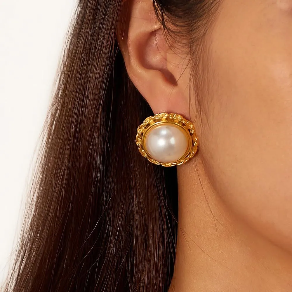 Vintage Chic Hypoallergenic Stainless Steel Earrings Fashion Dangle-earrings Jewelry Gift for Women