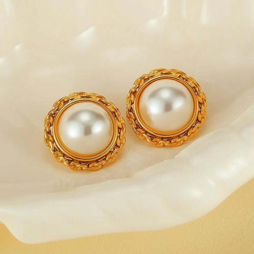 Vintage Chic Hypoallergenic Stainless Steel Earrings Fashion Dangle-earrings Jewelry Gift for Women