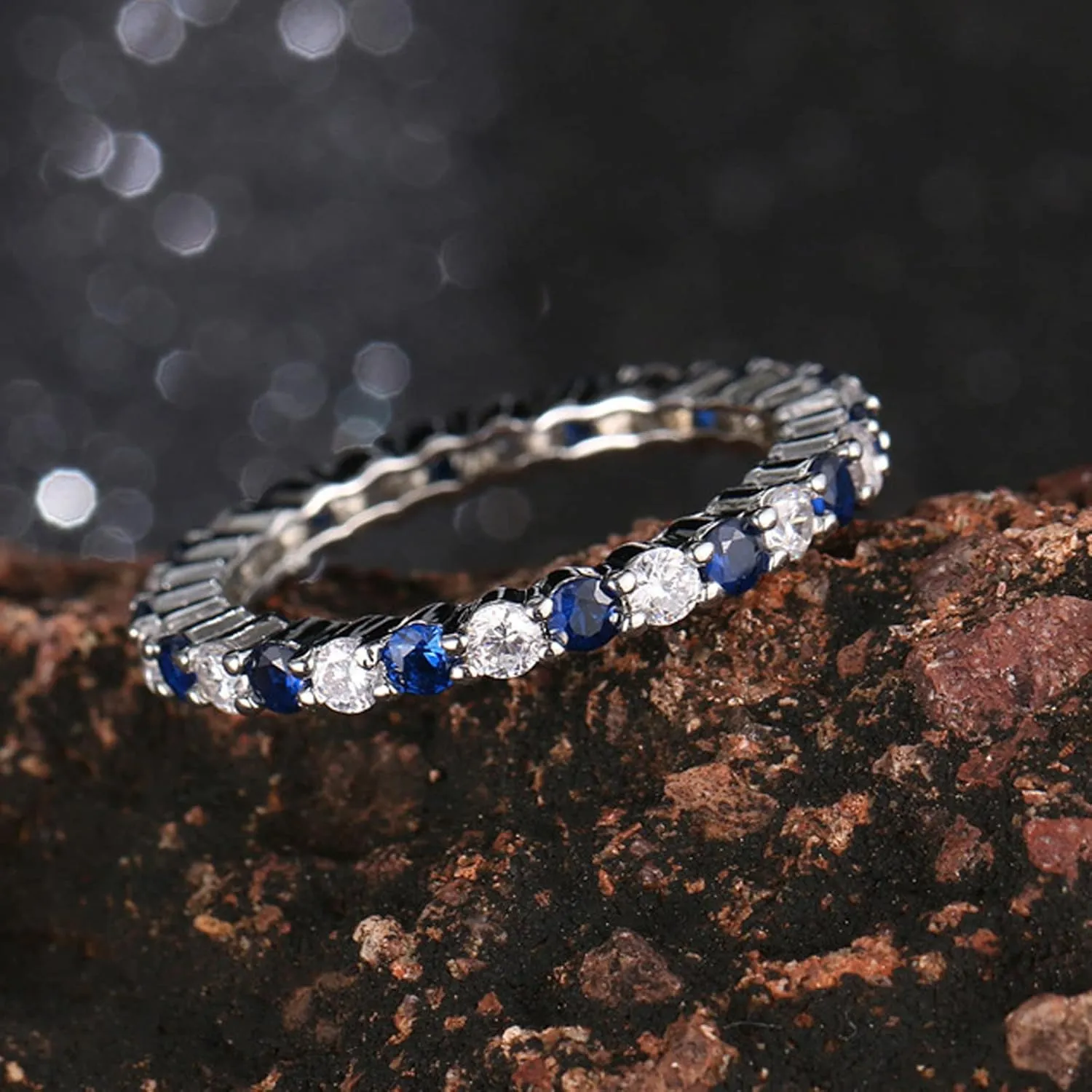 Women Ring Shiny Luxurious Princess Cut Geometric All-match Decoration Gift Ladies Cubic Zirconia Finger Ring Fashion Jewelry for Daily Wear Ring Freshing Style Ladies Couple Love Rings Women Platinu