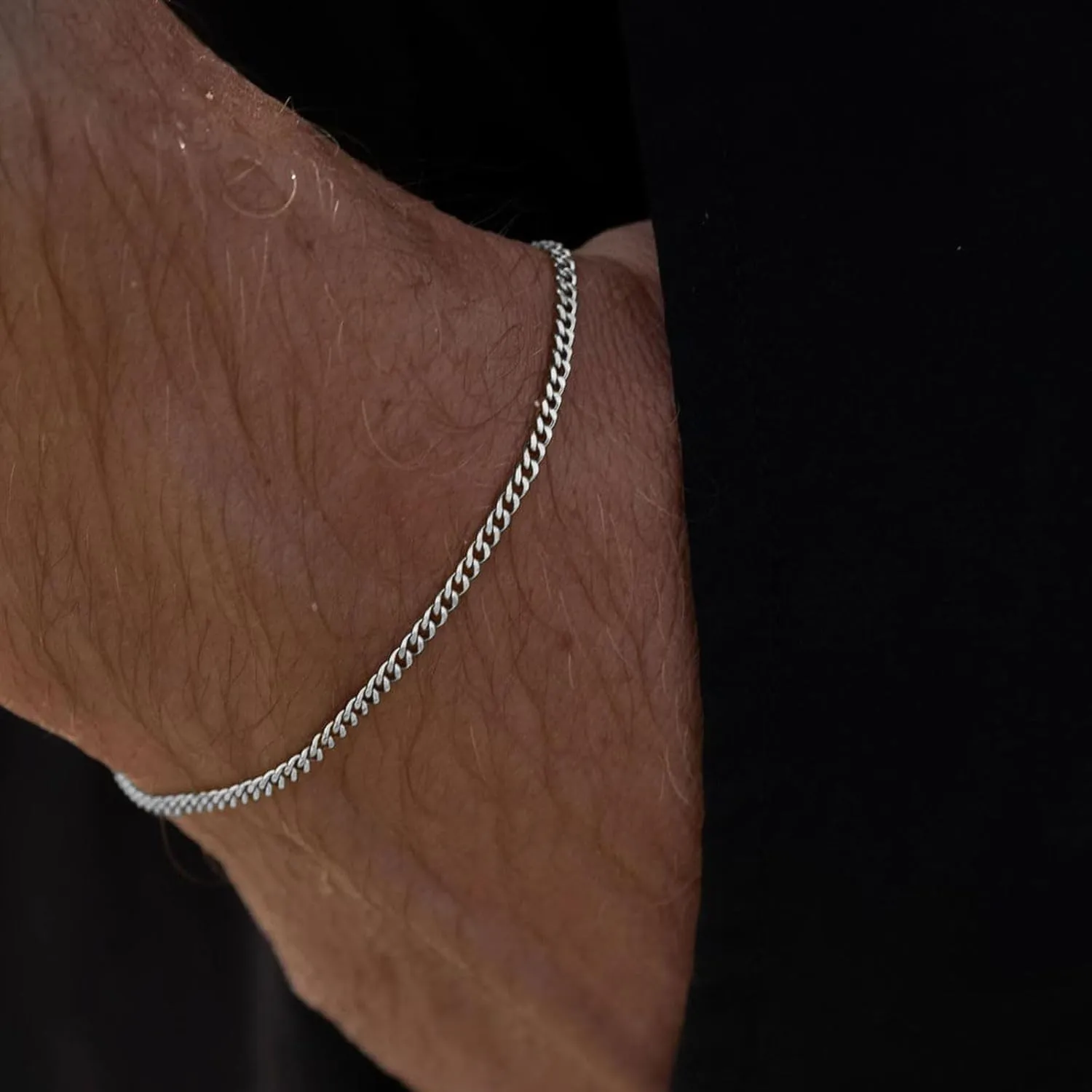 YANCHUN Mens Bracelet Silver Bracelet for Men Chain Bracelet 14K Gold Plated Cuban Link Bracelet Set for Men Stackable Bracelets Gifts for Him
