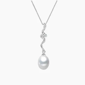 Zoey Pearl Pendant in Sterling Silver - Irosk Australia ®